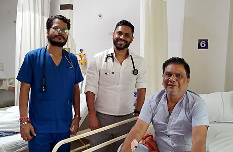 Man with 100pc infected chest treated at Hitek