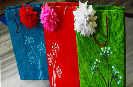 Paper bag making in Confluence College