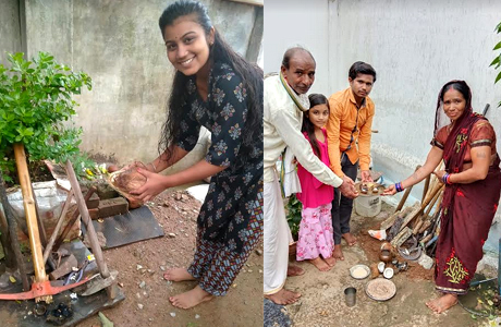 SSSSMV celebrates Hareli at Home