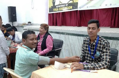 Free Health Camp in Science College Durg