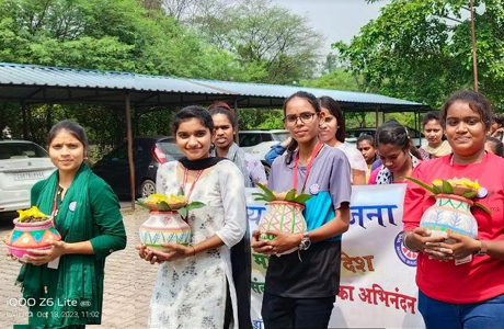 Amrut Kalash Yatra in Girls College