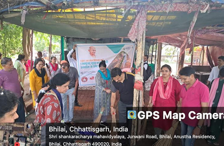 शंकराचार्य महाविद्यालय में स्वच्छता ही सेवा पखवाड़े पर कई कार्य
