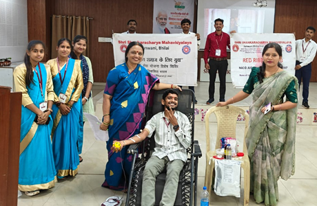 Blood donation in SSMV Bhilai