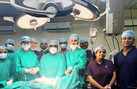 Mediastinal germ cell tumors surgery done at Ambedkar Hospital Raipur