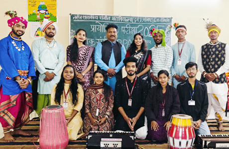Sangeet Mahavidyala Durg holds first exams successfully