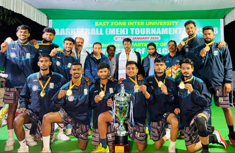 Hemchand University wins inter university Trophy