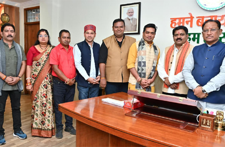 रायपुर प्रेस क्लब के पदाधिकारियों ने की मुख्यमंत्री साय से सौजन्य मुलाकात