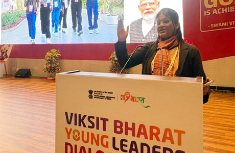 Sakshi of Bhilai becomes PM Presenter in Viksit Bharat Young Leaders