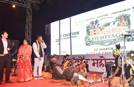 बस्तर हेरिटेज मैराथन 22 मार्च को, लोगो का अनावरण