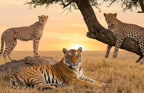 दुर्गावती टाइगर रिजर्व में साथ रहेंगे बाघ, तेंदुआ औरअफ्रीकी चीता