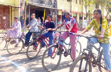 कन्या महाविद्यालय दुर्ग में मना गया वार्षिक क्रीड़ा दिवस