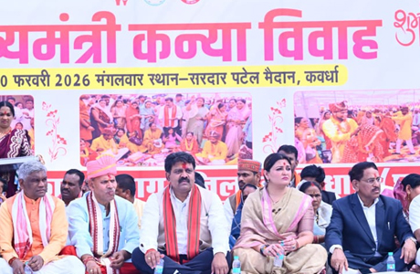 मुख्यमंत्री कन्या विवाह में डिप्टी सीएम विजय शर्मा बने घराती