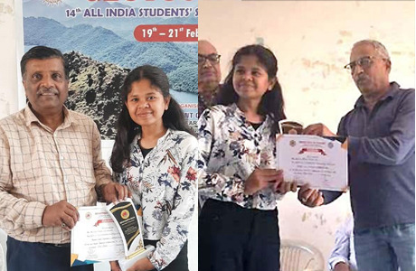 रूचि देशमुख को जियो यूथ 2026 सेमीनार में श्रेष्ठ शोध पत्र पुरस्कार