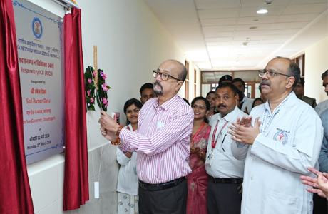 राज्यपाल ने एम्स में रेस्पिरेटरी इंटेंसिव केयर यूनिट का किया शुभारंभ