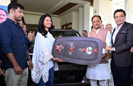 आकांक्षा सत्यवंशी ने बढ़ाया छत्तीसगढ़ प्रदेश का मान, मुख्यमंत्री ने किया सम्मान