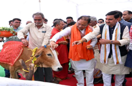 नवाचार : मुख्यमंत्री साय ने गौधाम संरक्षण योजना का किया शुभारंभ