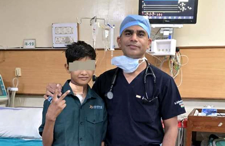 11 साल के बच्चे के दिल से चिपके इन्वेसिव थायमिक कैंसर की सर्जरी