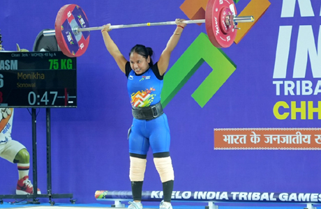 KITG-2026 : मोनिखा सोनोवाल ने दर्द को हराकर जीता वेटलिफ्टिंग का गोल्ड