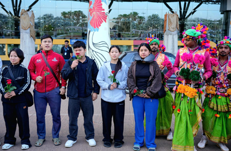 खेलो इंडिया ट्राइबल गेम्स के लिए छत्तीसगढ़ पहुंचने लगे देशभर के खिलाड़ी