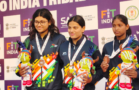 कर्नाटक की मणिकांता की स्वर्ण की हैट्रिक, छत्तीसगढ़ की अनुष्का ने जीते दो पदक