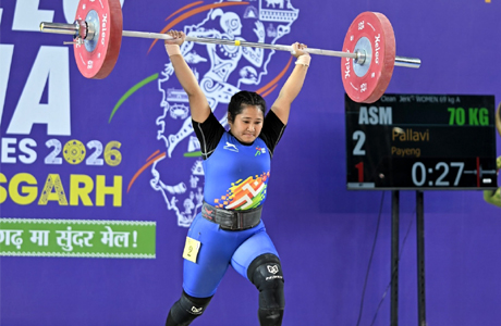 KITG-2026 : नन्हीं बेटी को घर छोड़ आई पल्लवी ने जीता भारोत्तोलन में सिल्वर