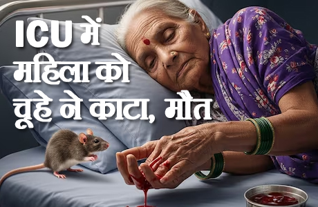 सरकारी अस्पताल के ICU में वृद्धा को चूहे ने काटा, मौत