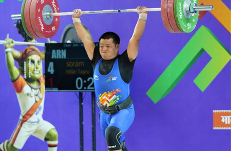 KITG-2026 : भारत्तोलन पुरुष 88 किग्रा वर्ग में अरुणाचल के रुबा ताडु बने चैंपियन