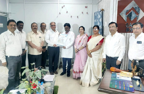 सर्व धर्म सेवा संस्था को बीएसपी मेन हॉस्पिटल ने किया सम्मान