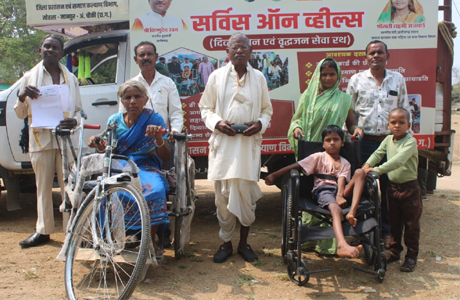 सर्विस ऑन व्हील्स बनी मिसाल, हजारों दिव्यांगों एवं वृद्धजनों को लाभ