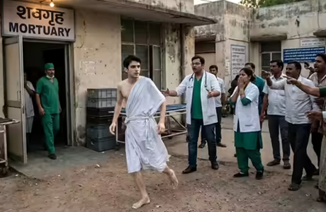 चीर घर के टेबल से उठकर नंगा ही भाग निकला "मृत" युवक