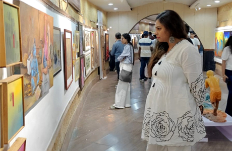 ‘गौरा’ -राष्ट्रीय दृश्य कला प्रदर्शनी का मंत्री गुरु खुशवंत साहेब ने किया शुभारंभ