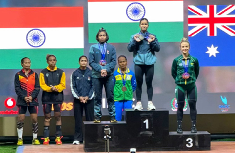 अंतरराष्ट्रीय वेटलिफ्टिंग टूर्नामेंट में ज्ञानेश्वरी यादव को गोल्ड मेडल