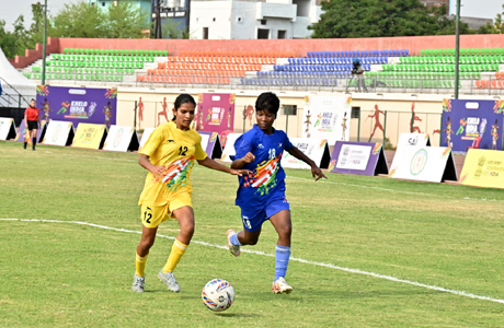 KITG-2026 : हिला फुटबॉल : छत्तीसगढ़ और झारखंड पहुंचे फाइनल