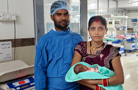बलौदाबाजार जिला अस्पताल के SNCU में 780 ग्राम के शिशु को मिला जीवनदान