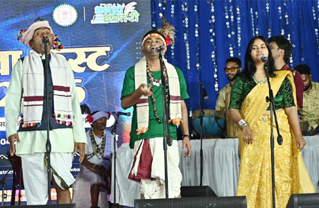 Dayra Band peforms in Youth Fest Dhamtari