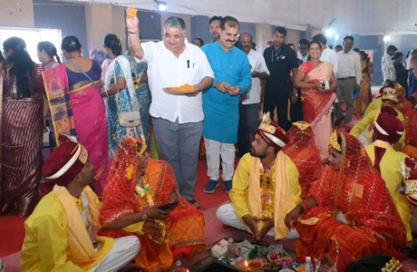मुख्यमंत्री कन्या विवाह - अंबिकापुर में गूंजी शहनाई, 43 जोड़े परिणय सूत्र में बंधे