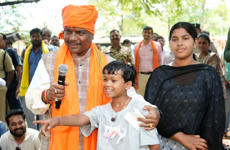अबूझमाड़ के सुदूर वनग्राम कुतुल तक पहुंचे वन एवं जलवायु मंत्री केदार कश्यप