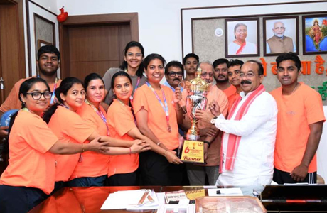 फेडरेशन कप मिक्स्ड नेटबॉल में रजत विजेता टीम को खेलमंत्री साव ने दी बधाई