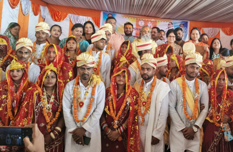 मुख्यमंत्री कन्या विवाह : शिवरीनारायण में 23 जोड़ों का सामूहिक विवाह संपन्न