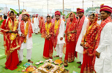 मुख्यमंत्री कन्या विवाह : सुकमा में गूंजे मंगलगीत, 105 जोड़ों ने थामा एक दूजे का हाथ