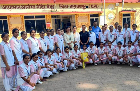नारायणपुर जीएनएम प्रशिक्षण केंद्र : 90 प्रतिशत पासआउट्स को मिला रोजगार