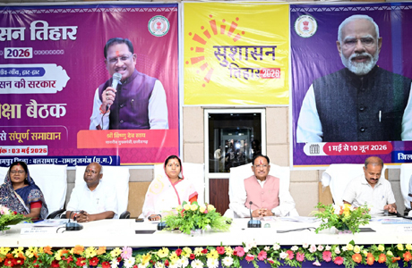 मुख्यमंत्री के निर्देश के बाद पत्थलगांव–कुनकुरी सड़क मरम्मत में आई तेजी