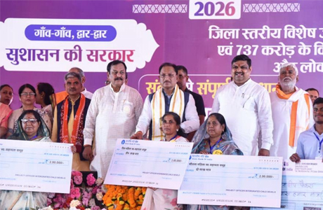 मुख्यमंत्री साय ने दुर्ग जिले को दी 739 करोड़ 38 लाख रुपए के विकास कार्यों की सौगात