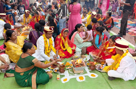 मुख्यमंत्री कन्या विवाह : परिणय सूत्र में आबद्ध हुए दो पुनर्वासित सहित 17 जोड़े