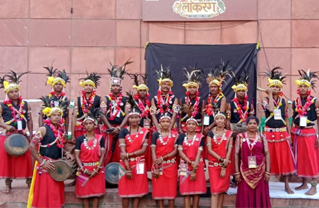 राष्ट्रपति भवन में सरईटोला के कलाकार देंगे गुट्टा मांदर नृत्य की प्रस्तुति
