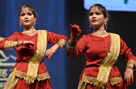 चक्रधर समारोह में रायगढ़ की अंजिनी मिश्रा ने प्रस्तुत की कृष्ण वंदना