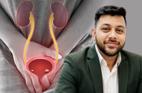 बुजुर्ग को पड़ा दिल का दौरा, पेशाब की थैली में मिली पथरी