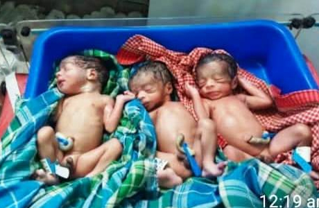 बलरामपुर : पहाड़ी कोरवा महिला ने तीन स्वस्थ शिशुओं को दिया जन्म