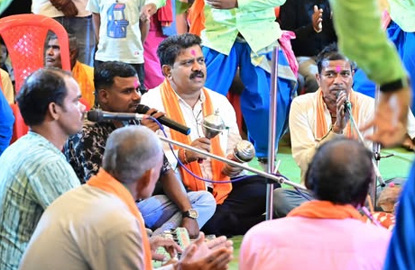 लक्ष्मीनारायण मंदिर के रामधुनी कार्यक्रम में शामिल हुए उप मुख्यमंत्री विजय शर्मा
