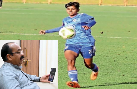 टीम इंडिया में खेलेगी फुटबॉल अकादमी की किरण, डिफेंडर के रूप में शामिल